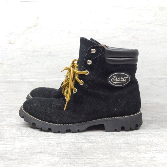 New! Esprit "Lodge" Womens 8 Suede Leather Lace Up Boots - Picture 2 of 8